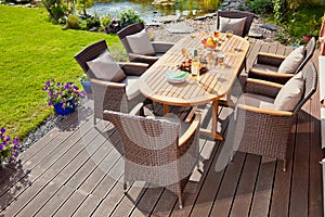 Luxury rattan Garden furniture