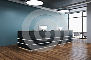 Luxury reception table with computers