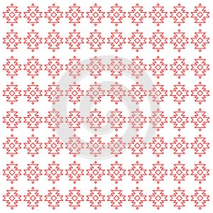 Luxury Red Aztecs Ornamental Pattern Texture Background