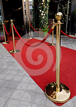 Luxury red carpet