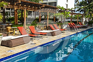 Luxury Resort Hotel Swimming Pool, Travel, Relaxing