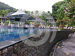 Luxury resort pool and spa Phuket Thailand