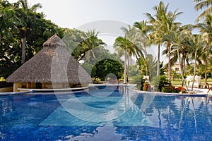 Luxury resort swimming pool