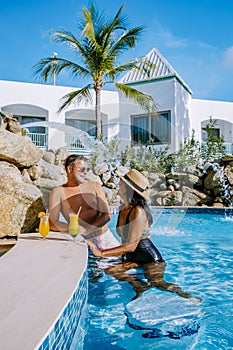 Luxury resort with swimming pool near Palm Beach Aruba