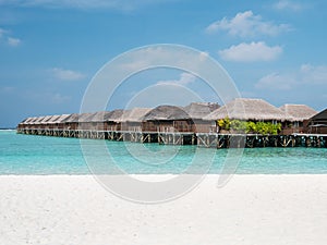 Luxury Resort with Water Bungalows and Villas on Maldives
