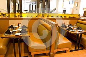 Luxury restaurant with comfortable seatings