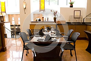 Luxury restaurant interiors