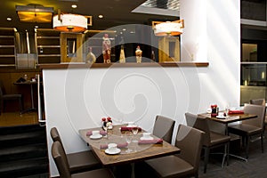 Luxury restaurant interiors