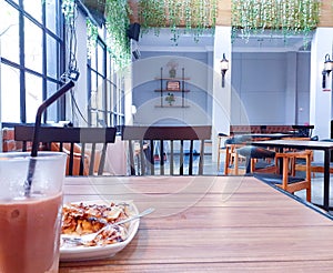 Luxury restaurant room