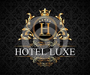 Luxury, Royal and Elegant Logo Vector Design, Beautiful Template