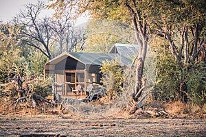 Luxury Safari Tent in a Camp in the Okavango Delta, Botswana, Africa