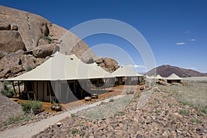 Luxury safari tents in Namibia