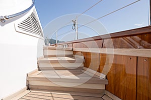 Luxury sail boat parts detail