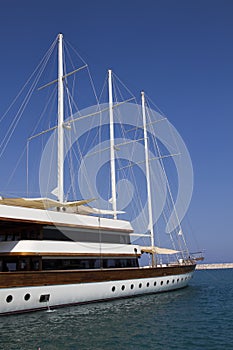 Luxury sailing yacht