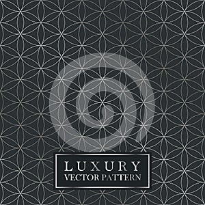 Luxury seamless ornate pattern - grid gradient texture. Dark vintage background.