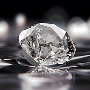 Luxury shining Natural diamond on black background