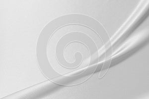 Luxury smooth elegant white pearl silk fabric texture as background Abstract background