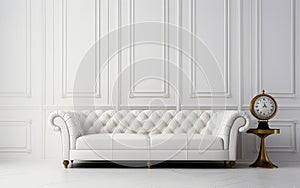 Luxury Sofa Study Room Understated -Generative Ai