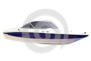 Luxury speed boat isolated