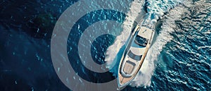 Luxury Speed Boat Races Across Aegean Sea, Captured By Aerial Drone