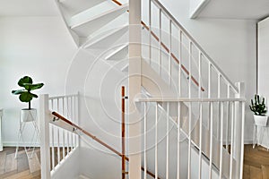 Luxury staircase in house