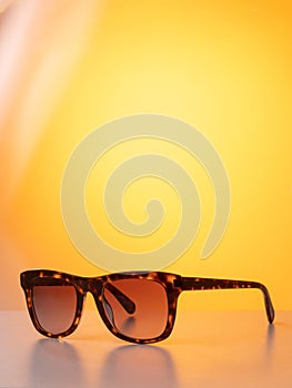 Luxury sunglasses on background