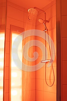Luxury sunshower in a bathroom