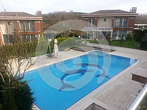 Luxury swiming pool photo