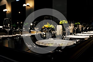 Luxury Table setting for weddings and social events.