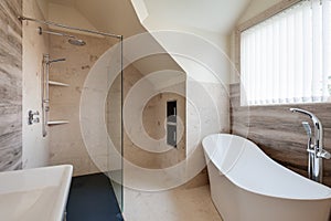 Luxury tiled shower room