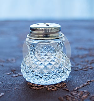 Luxury transparent saltshaker photo