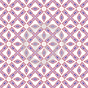 Luxury Tribal Argyle Tile Geometric Vector Seamless Fabric Texture Pattern Background