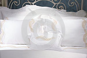 Luxury upscale bedding and linens