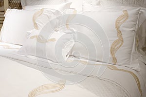 Luxury upscale bedding and linens