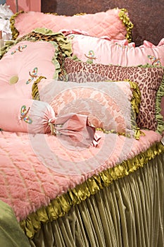 Luxury upscale bedding and linens