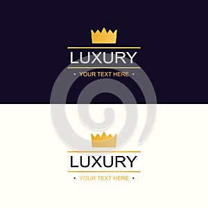 luxury vector emblem for shopping sign