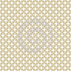 Luxury vector golden seamless pattern. Abstract white and gold ornament