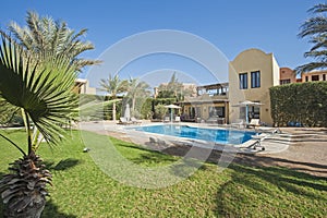 Swimming pool at a luxury tropical holiday villa