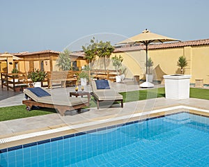 Luxury villa swimming pool