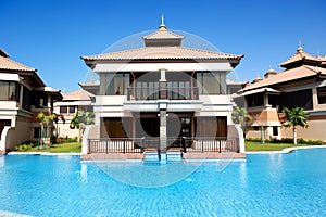 The luxury villa in Thai style hotel on Palm Jumeirah