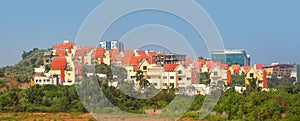 Luxury villas neighborhood in Visakhapatnam city, India photo