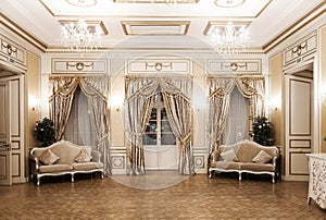 Luxury vintage interior photo