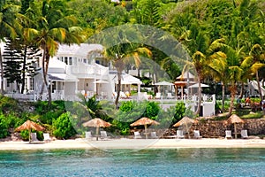 Luxury waterfront condo resort on Antigua
