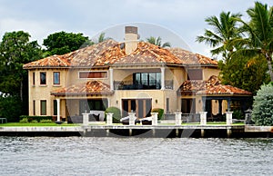 A luxury waterfront home by the bay near Fort Lauderdale, Florida, U.S.A