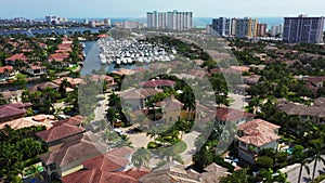Luxury waterfront homes in Florida Hallandale USA
