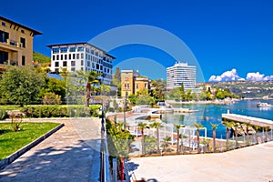 Luxury waterfront walkway in Opatija