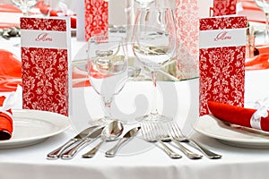 Luxury wedding decoration