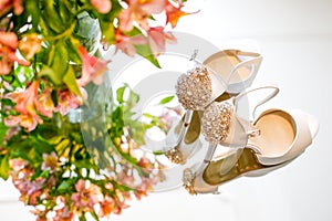Luxury wedding shoes for bride