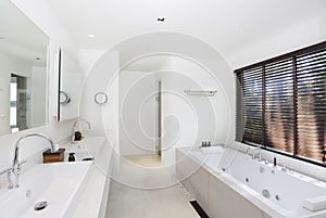 Luxury white bathroom