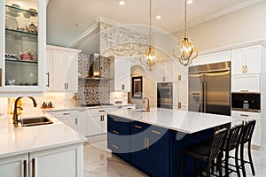 Luxury White Kitchen Home Design